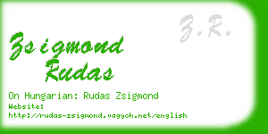 zsigmond rudas business card